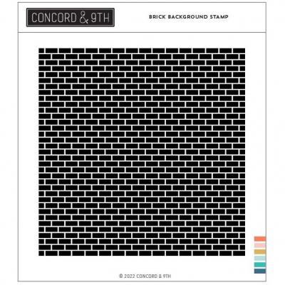 Concord & 9th Clear Stamps - Brick Background