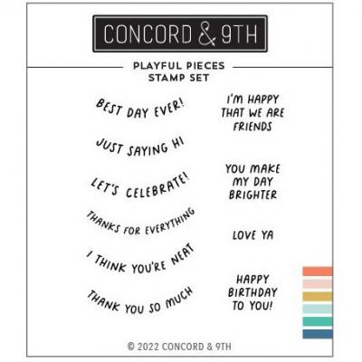 Concord & 9th Clear Stamps - Playful Pieces