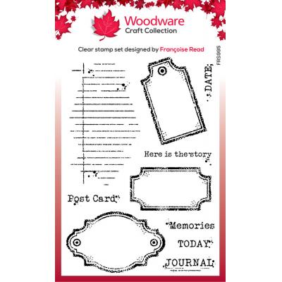 Woodware Clear Stamps - Old Labels