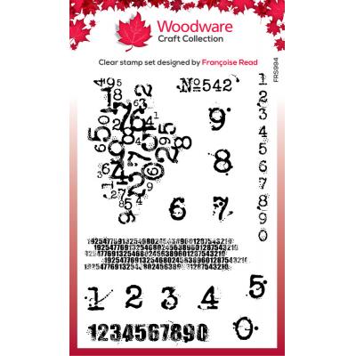 Woodware Clear Stamps - Inky Numbers