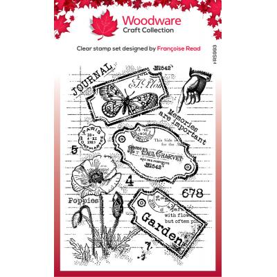 Woodware Clear Stamp - Label Page