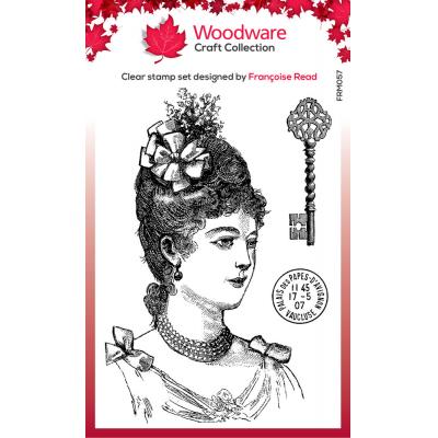 Woodware Clear Stamps - Vintage Lady