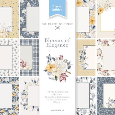 The Paper Boutique Blooms of Elegance - Frames & Insert Pad