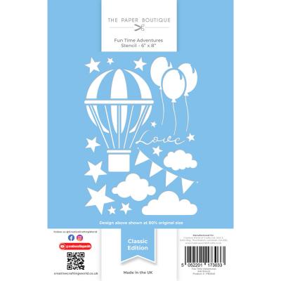 The Paper Boutique Fun Time Adventures - Stencil