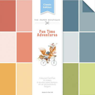 The Paper Boutique Fun Time Adventures - Coloured Card Pad