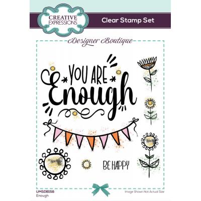Creative Expressions A6 Clear Stamps - Enough
