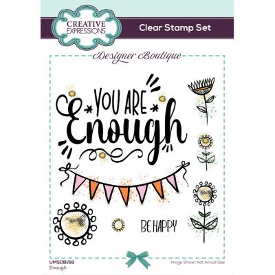 Creative Expressions A6 Clear Stamps - Enough