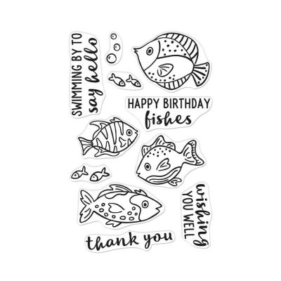 Hero Arts Clear Stamps - Hello Fishes