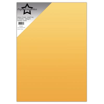 Paper Favourites Mirror Card Matte - Honey Gold