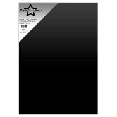 Paper Favourites Mirror Card Matte - Black Velvet