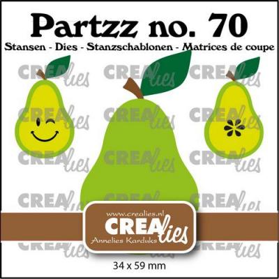 Crealies Stanzschablonen Partzz - Birne groß CLPartzz70