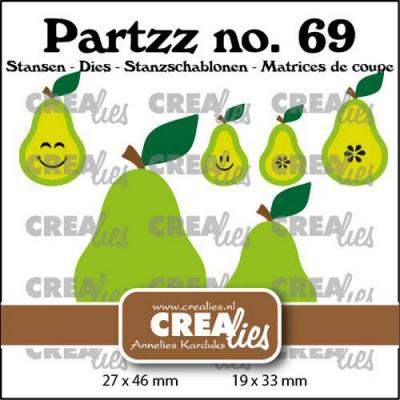 Crealies Stanzschablonen Partzz - Birne klein und mittel CLPartzz69