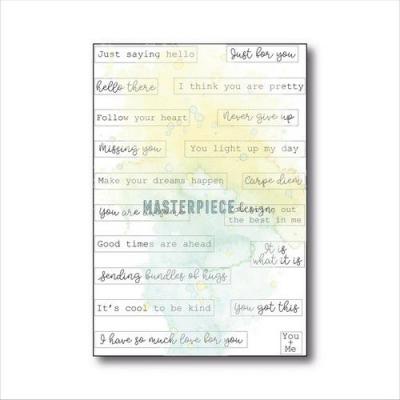 Masterpiece Design Clear Stamps - Label Quotes