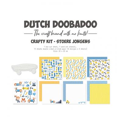 Dutch Doobadoo Crafty Kit - Stoere Jongens
