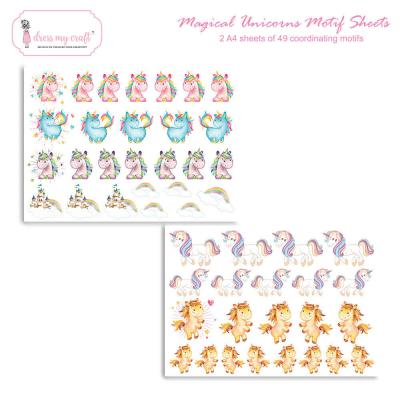 Dress My Craft Motif Sheet - Magical Unicorn