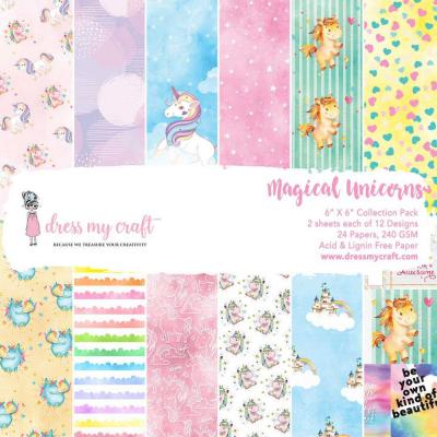 Dress My Craft Designpapier - Magical Unicorn