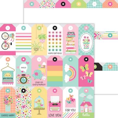 Doodlebug Hello Again Cardstock - Just Because