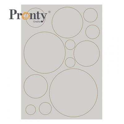 Pronty Grey Chipboard A4 - Circles