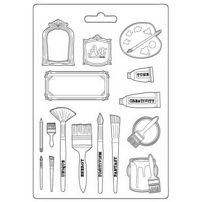 Stamperia Mould Sunflower Art - Brushes