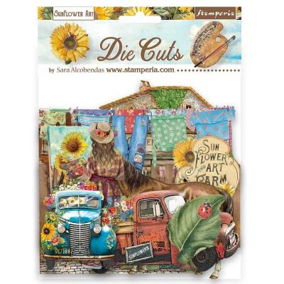 Stamperia Sunflower Art - Die Cuts Assorted