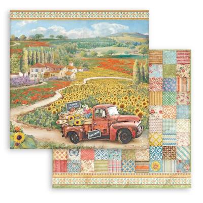 Stamperia Sunflower Art - Vintage Car