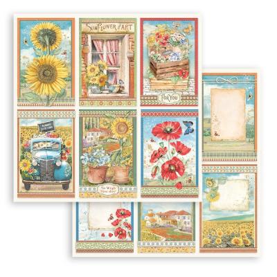 Stamperia Sunflower Art - 6 Cards