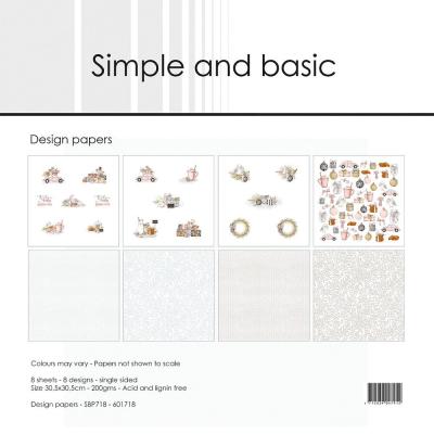 Simple and Basic Designpapier - Cozy Christmas