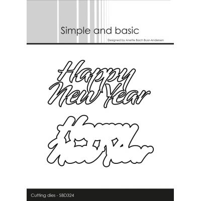 Simple and Basic Cutting Dies - Happy New Year