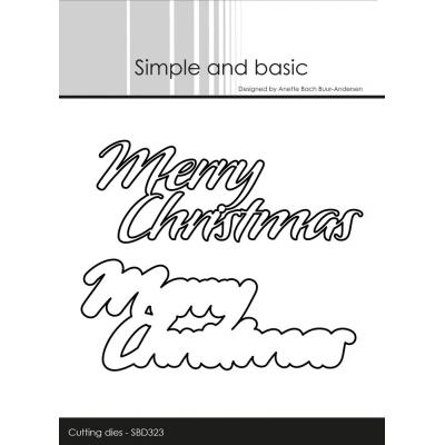 Simple and Basic Cutting Dies - Merry Christmas