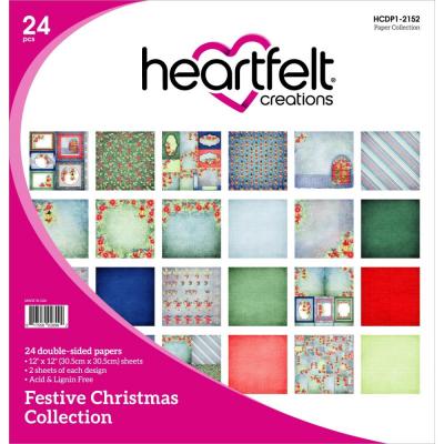 Heartfelt Creations Double-Sided Paper Pad - Festive Christmas