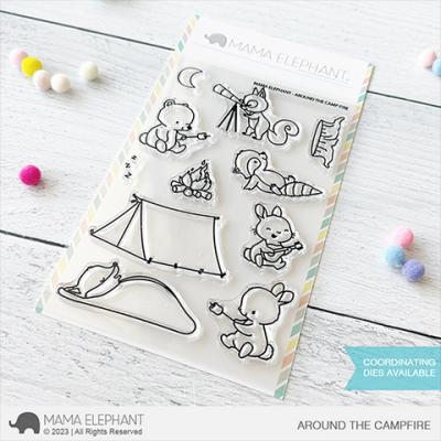 Mama Elephant Stempel - Around The Camp Fire