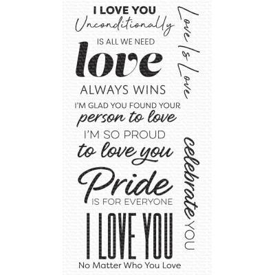 My Favorite Things Clear Stamps - Pride Is for Everyone
