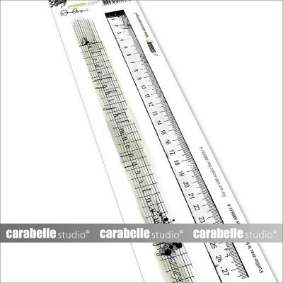 Carabella Studio Cling Stamps - Maßband und liniertes Heft