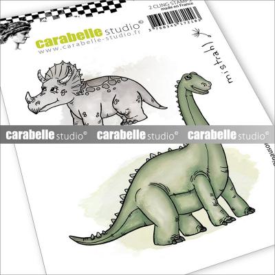 Carabella Studio Cling Stamps - Dinosaurier
