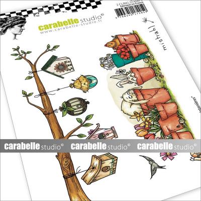 Carabella Studio Cling Stamps - Frises Printanières