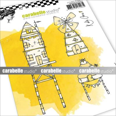 Carabella Studio Cling Stamps - Dwellings