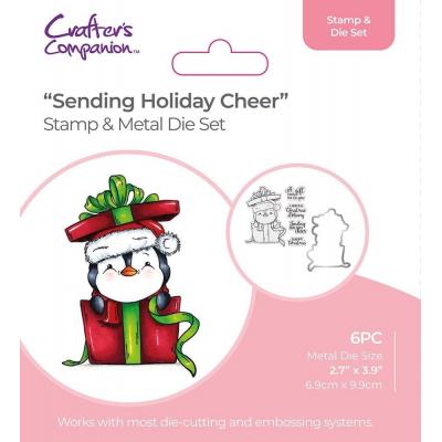 Crafter's Companion Stamp & Die - Sending Holiday Cheer