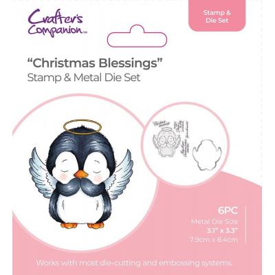 Crafter's Companion Stamp & Die - Christmas Blessings