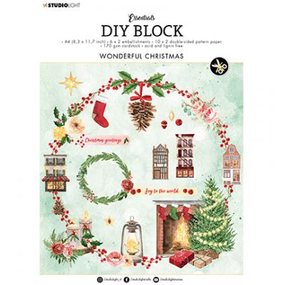 Studio Light DIY Block - Wonderful Christmas