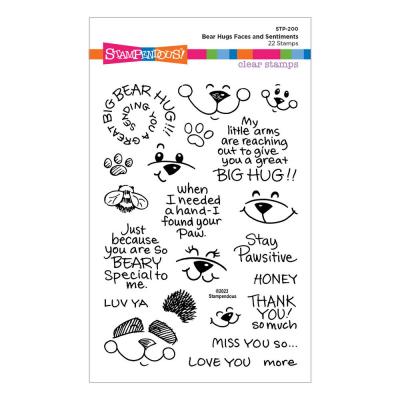 Stampendous Stempel - Bear Hugs Faces and Sentiments