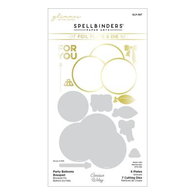 Spellbinders Hot Foil Plate & Die Set - Party Balloons