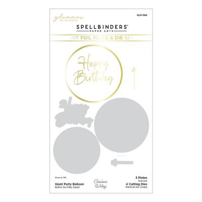 Spellbinders Hot Foil Plate & Die Set - Giant Party Balloon