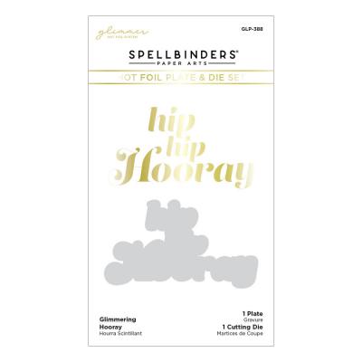 Spellbinders Hot Foil Plate & Die Set - Glimmering Hooray