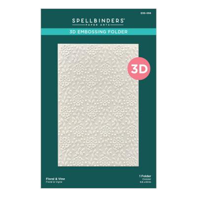 Spellbinders Embossing Folder - Floral & Vine