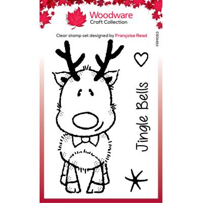 Woodware Stempel - Mini Rudolph