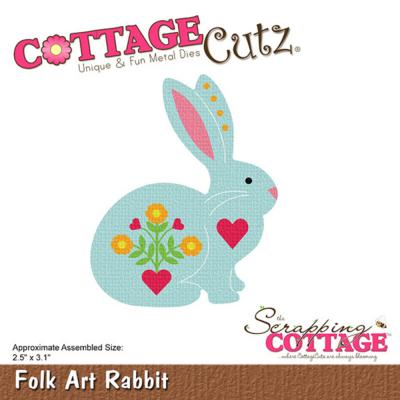 Scrapping Cottage Dies - Folk Art Rabbit