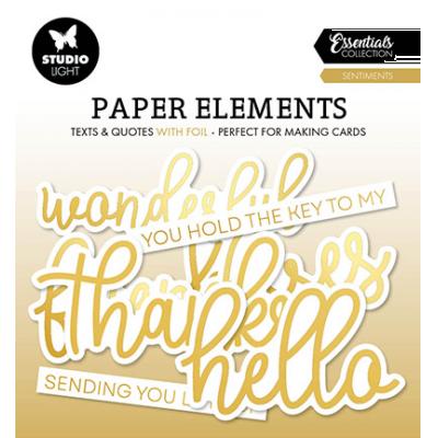 StudioLight Gold Foil Sentiments