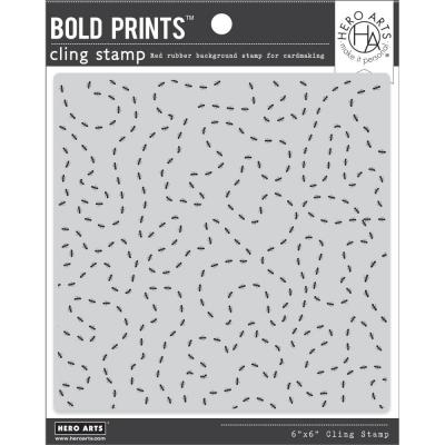 Hero Arts Cling Stamp - Marching Ants Bold Prints