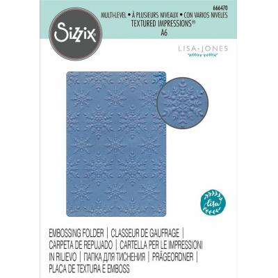 Sizzix Multi-Level Textured Impressions - Snowflake Sparkle