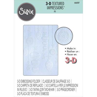 Sizzix 3D Texture Fades - Sparkly Ornaments